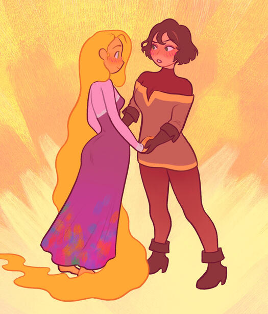 Rapunzel and Cassandra