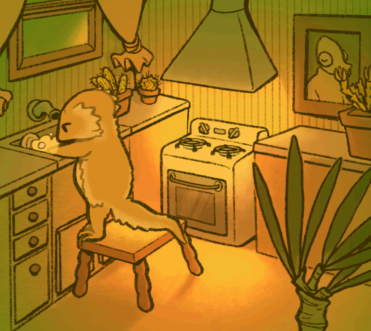 Animation of a Bearded Dragon from the “Cozy Critters” series