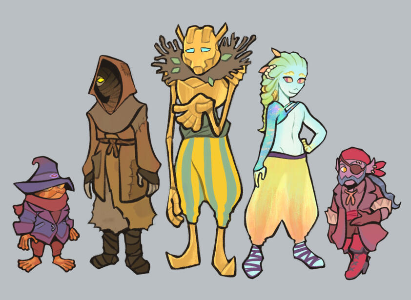 Tabletop Roleplaying Party set in Aquatic Environment