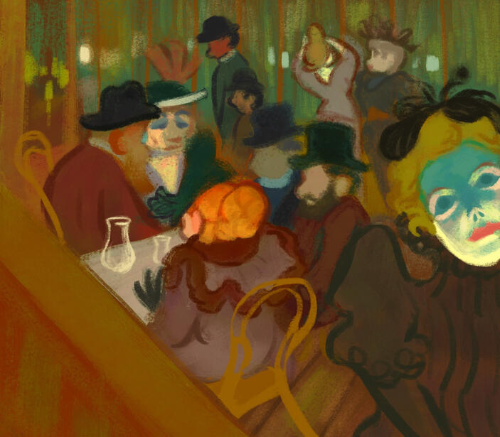 Study of “At the Moulin Rouge”