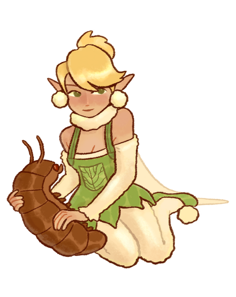 Tinkerbell and her pet Centipede